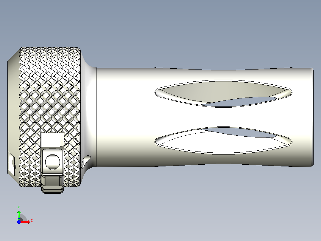 MP5-消焰器建模模型前视图