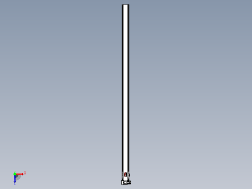 皮带直线轴半封闭可选导轨TPA-HNB-120D-110-L2750-LU-C-P40-N3俯视缩略图