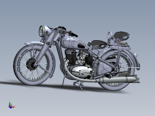 摩托车模型DKW 350
