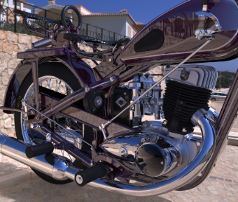 摩托车模型DKW 350