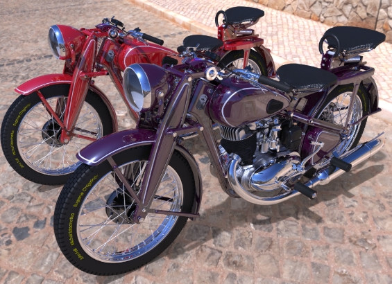 摩托车模型DKW 350