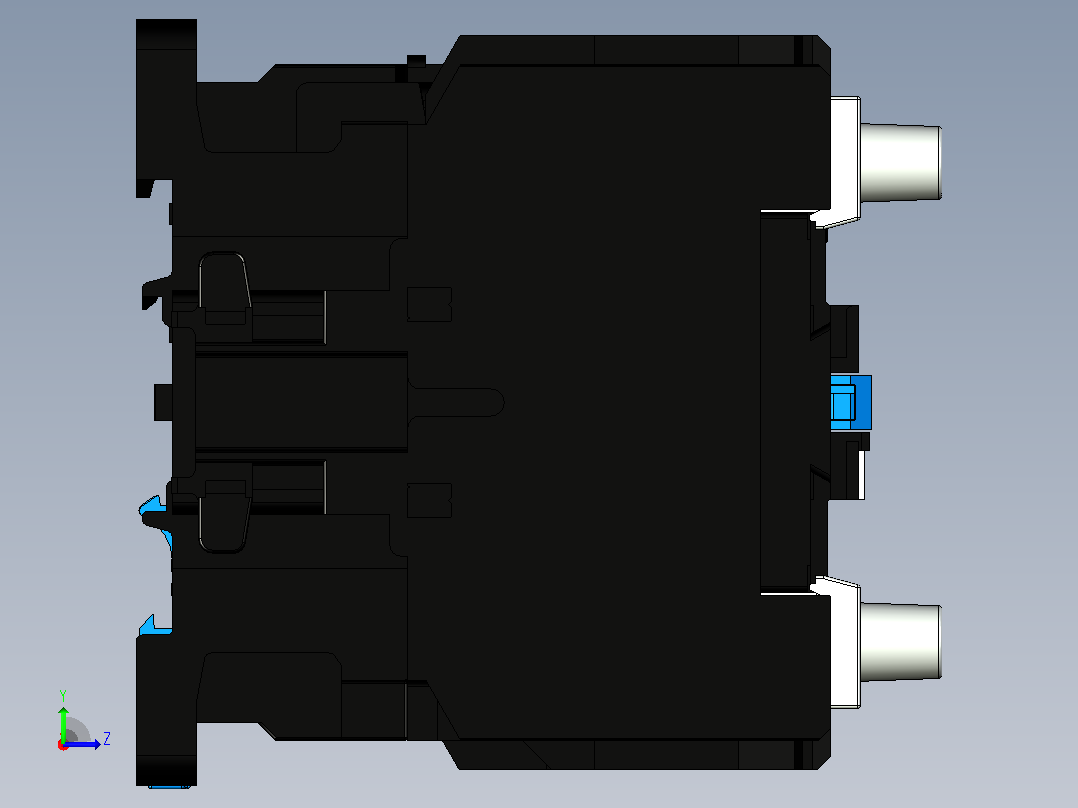 CJX2-8008～9508 4P交流接触器三维模型202204左视图