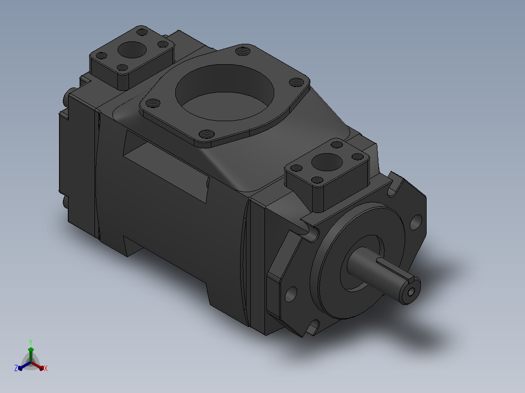 T7系列变速驱动用叶片式液压泵T7DDS-E20-E31-1R00-A1M0-N0P[T7DDS-E20-E31-1R00-A1M0-N0P]主视图