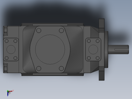 T7系列变速驱动用叶片式液压泵T7DDS-E20-E31-1R00-A1M0-N0P[T7DDS-E20-E31-1R00-A1M0-N0P]俯视缩略图