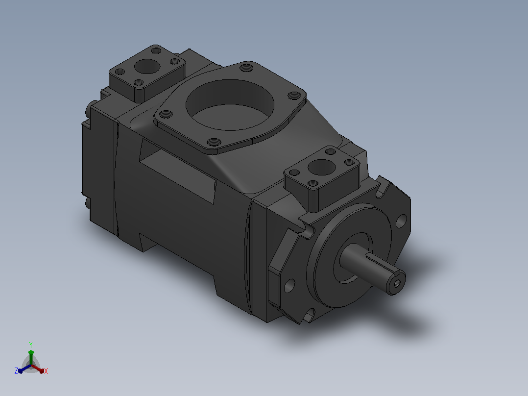 T7系列变速驱动用叶片式液压泵T7DDS-E20-E31-1R00-A1M0-N0P[T7DDS-E20-E31-1R00-A1M0-N0P]正等轴测图