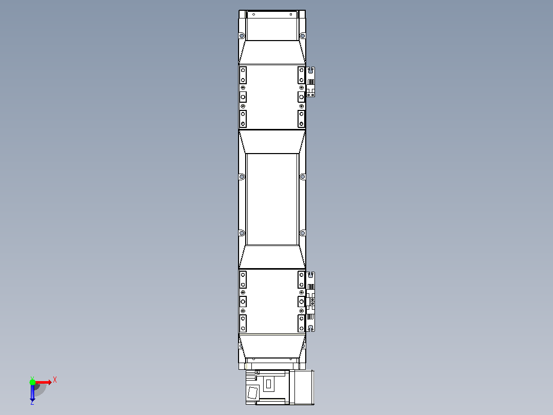 皮带直线轴双滑块型TPA-GCBS-120-P70-L75-RU-M20-N3俯视图
