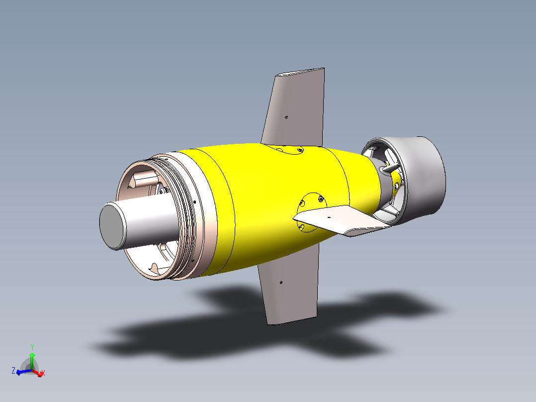 AUV 尾部动力单元模型 1647987主视图