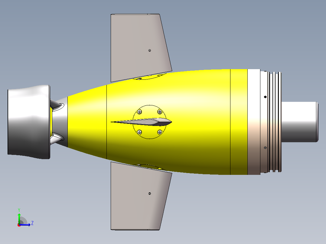 AUV 尾部动力单元模型 1647987左视图