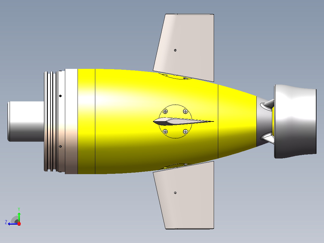 AUV 尾部动力单元模型 1647987右视图