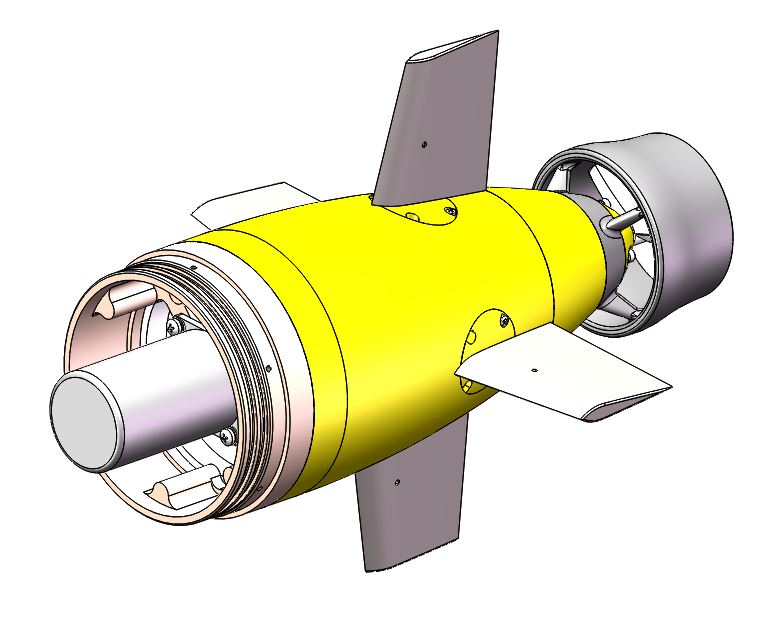 AUV 尾部动力单元模型 1647987