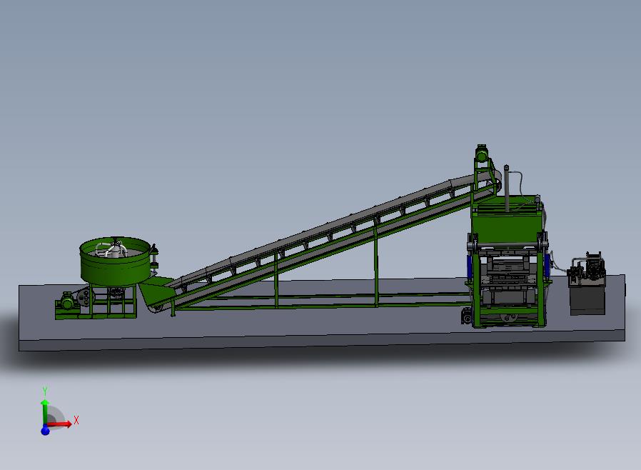 液压制砖机生产线sw17