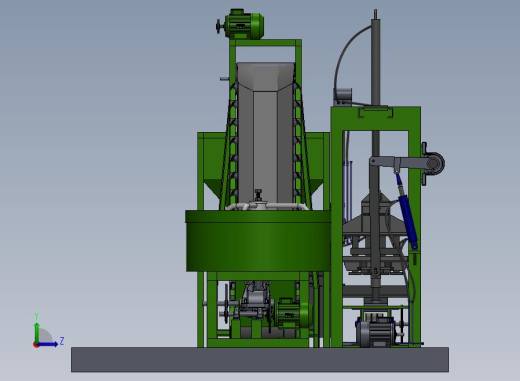 液压制砖机生产线sw17左视缩略图