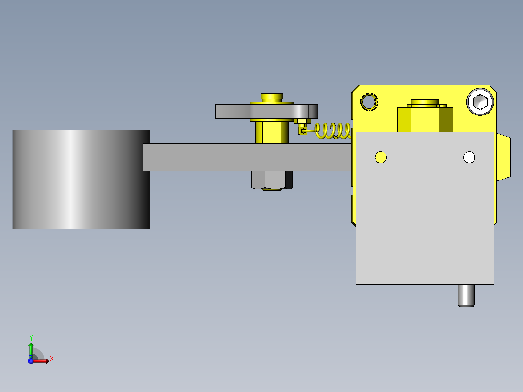 间歇旋转机构前视图