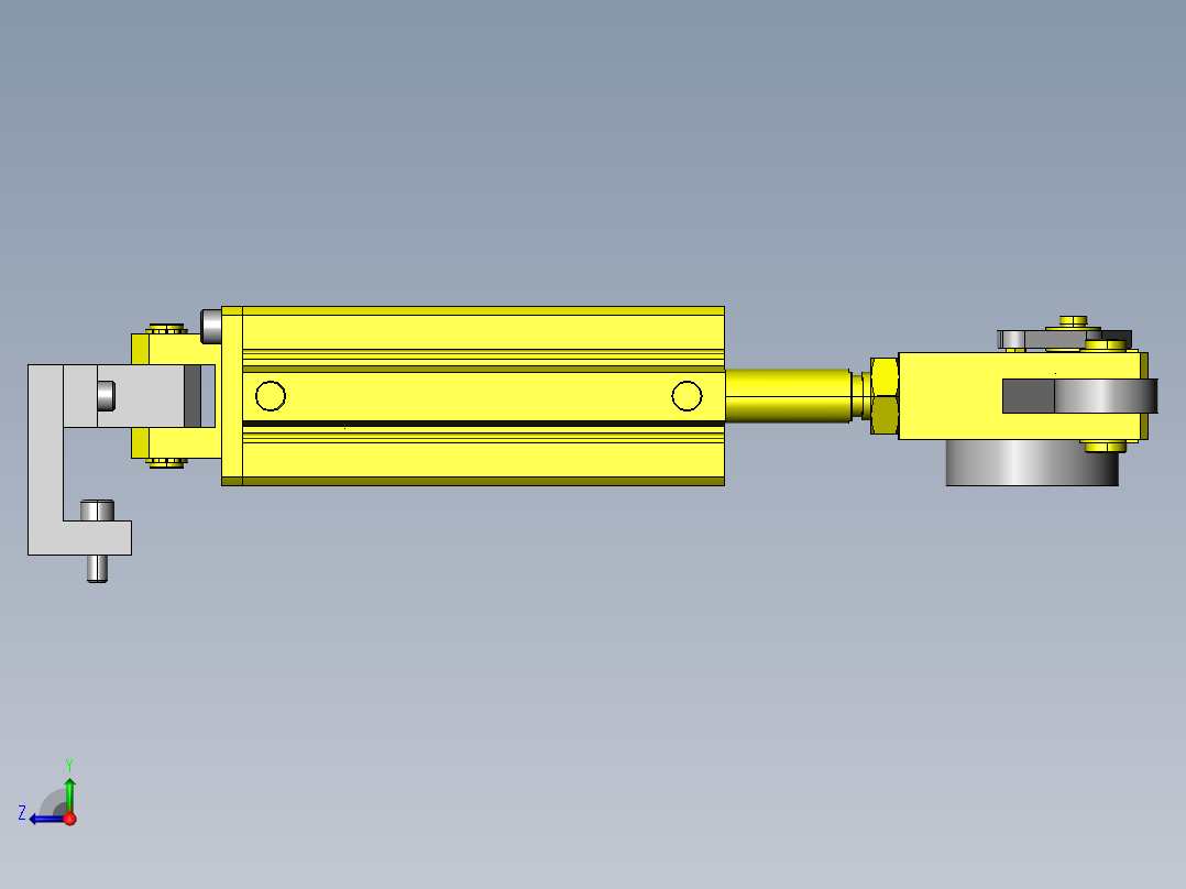 间歇旋转机构右视图