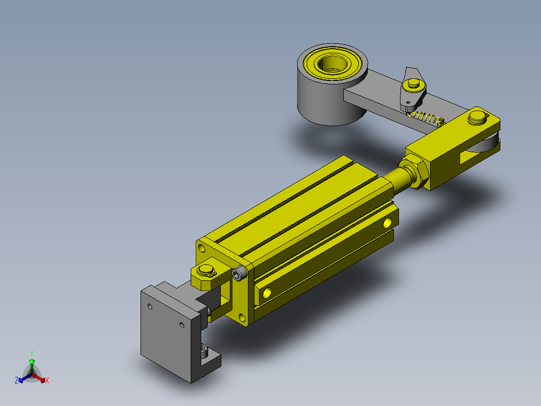 间歇旋转机构正等轴测图