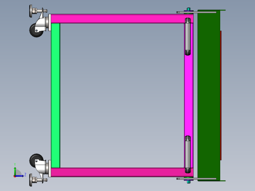 圆棒排料放置工装sw18左视缩略图