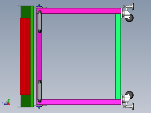 圆棒排料放置工装sw18右视缩略图