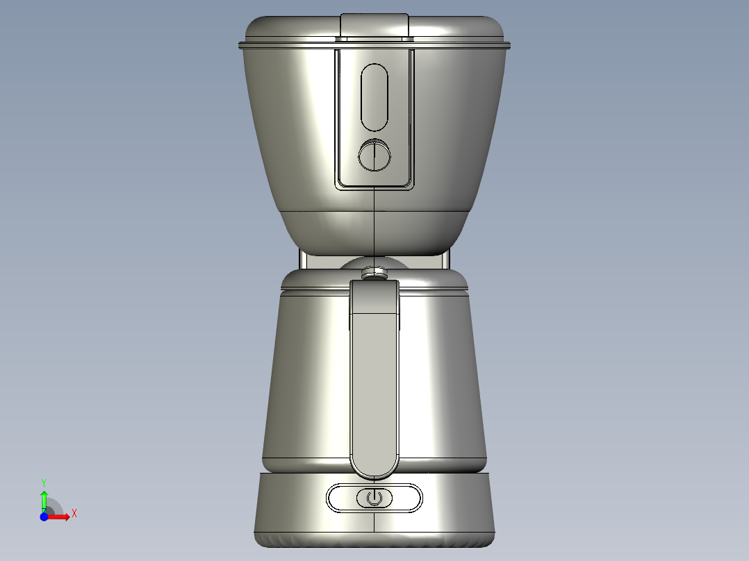 咖啡自动售货机前视图