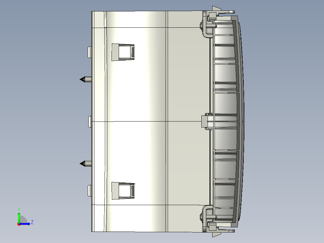 副仪表板（环境数据）左视图