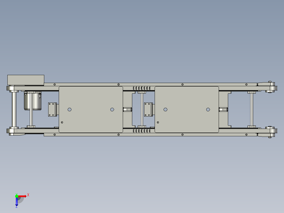 止回组件3D模型俯视图
