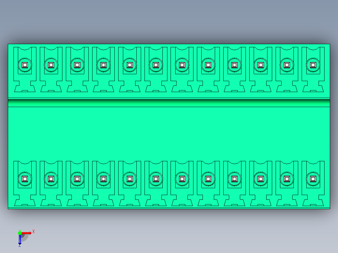 DEGSON 15EDG 系列 3.5mm 插拔式接线端子 FullPack-15EDGVT-3.5-24P-14-00AH俯视图
