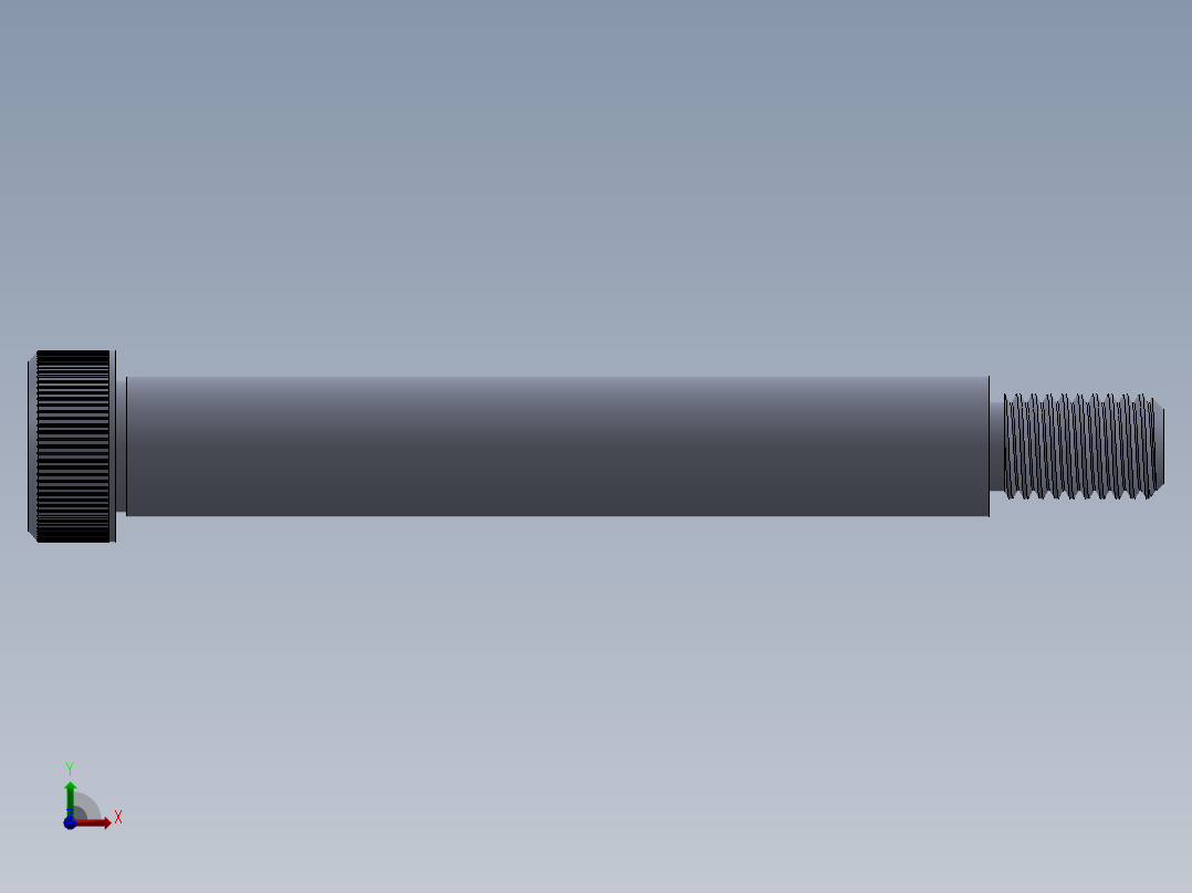 公制SH螺栓选择（DME）-SB DME PM12 x100.SLDPRT前视图