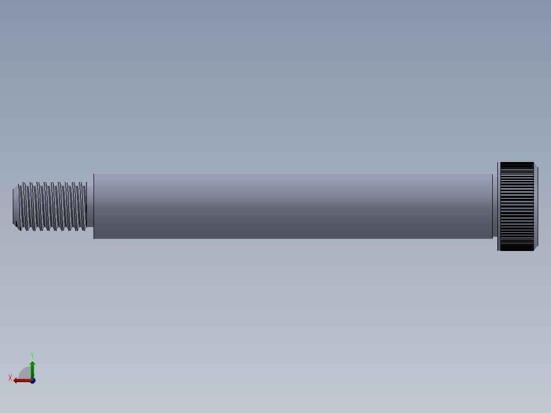公制SH螺栓选择（DME）-SB DME PM12 x100.SLDPRT后视图