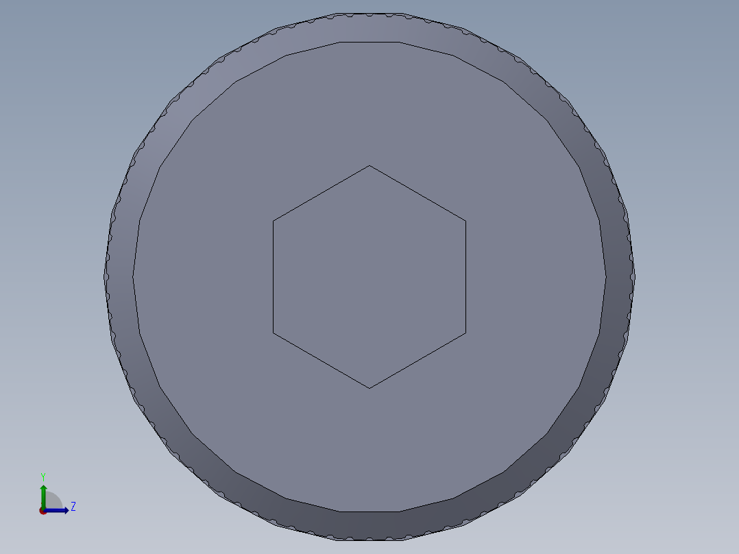 公制SH螺栓选择（DME）-SB DME PM12 x100.SLDPRT左视图