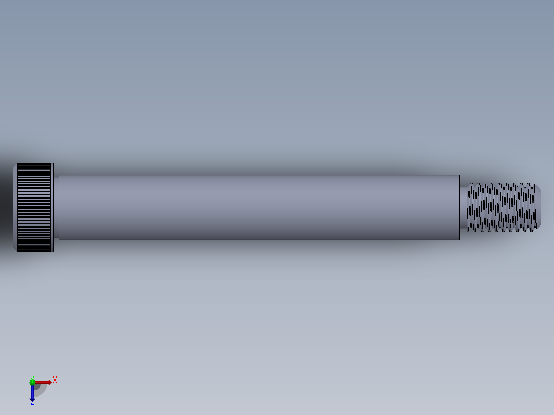 公制SH螺栓选择（DME）-SB DME PM12 x100.SLDPRT俯视图
