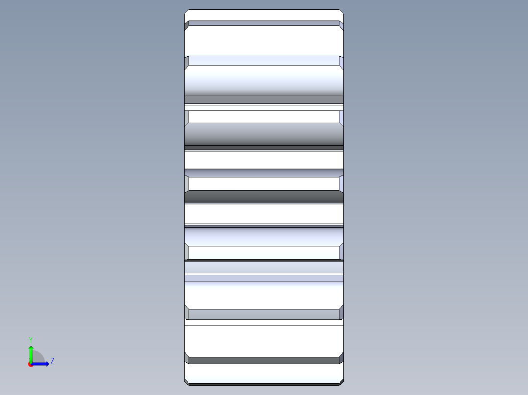 正齿轮-m1 20PA 17t Spur Gear左视图