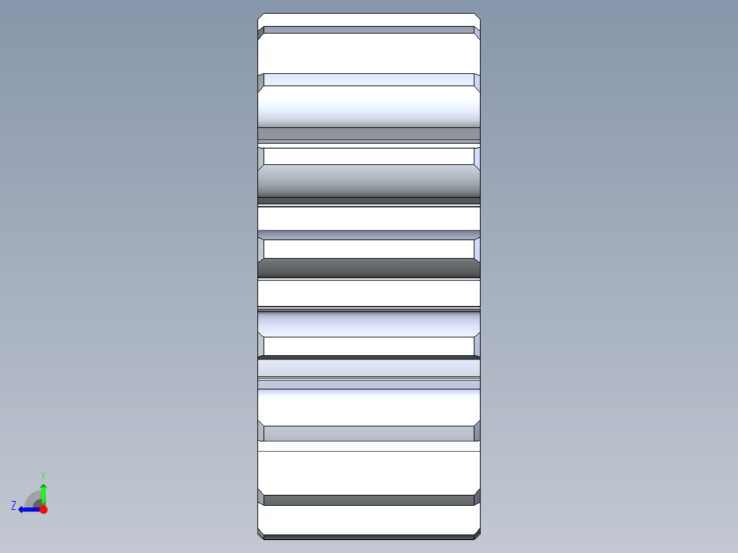 正齿轮-m1 20PA 17t Spur Gear右视图