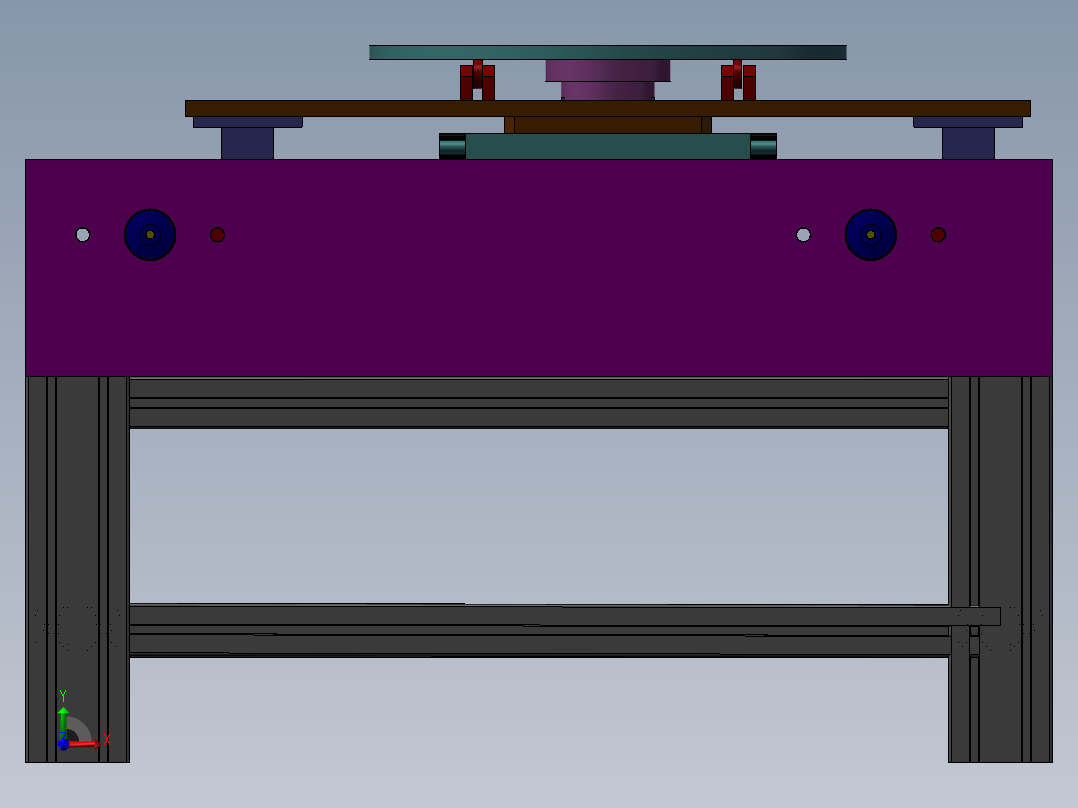 重型顶升移载机前视图