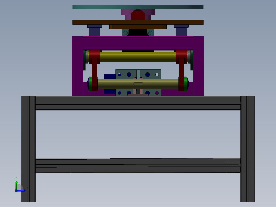 重型顶升移载机左视图