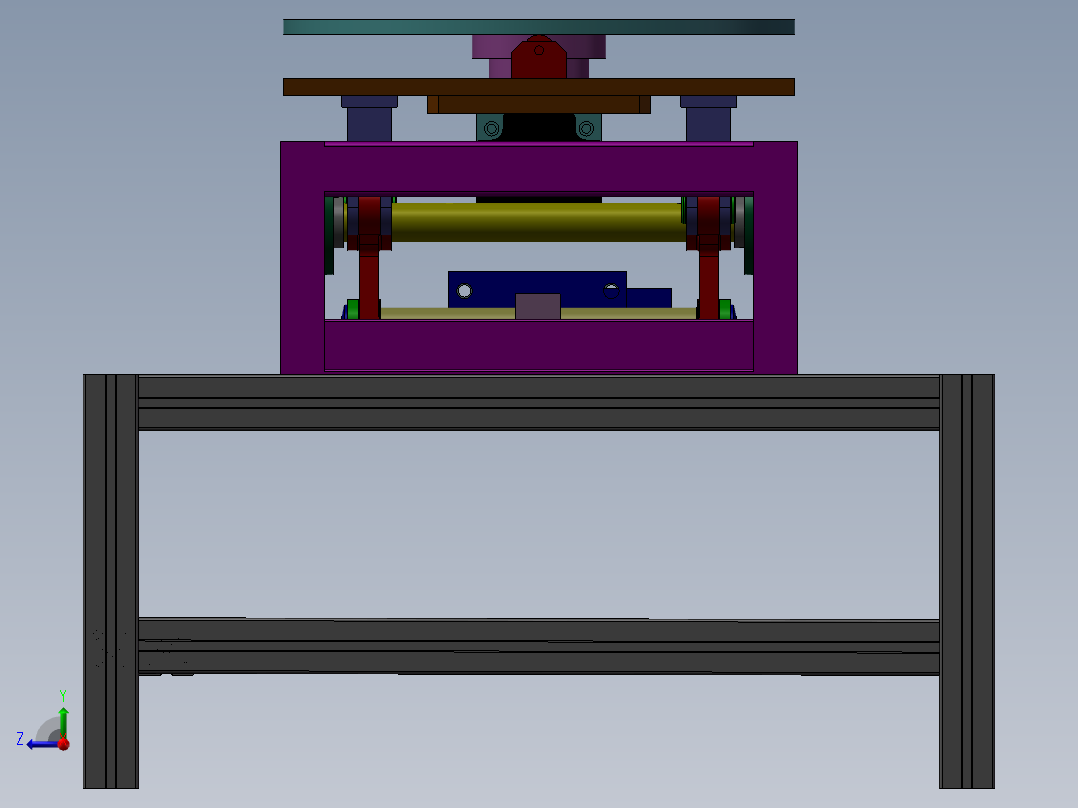 重型顶升移载机右视图