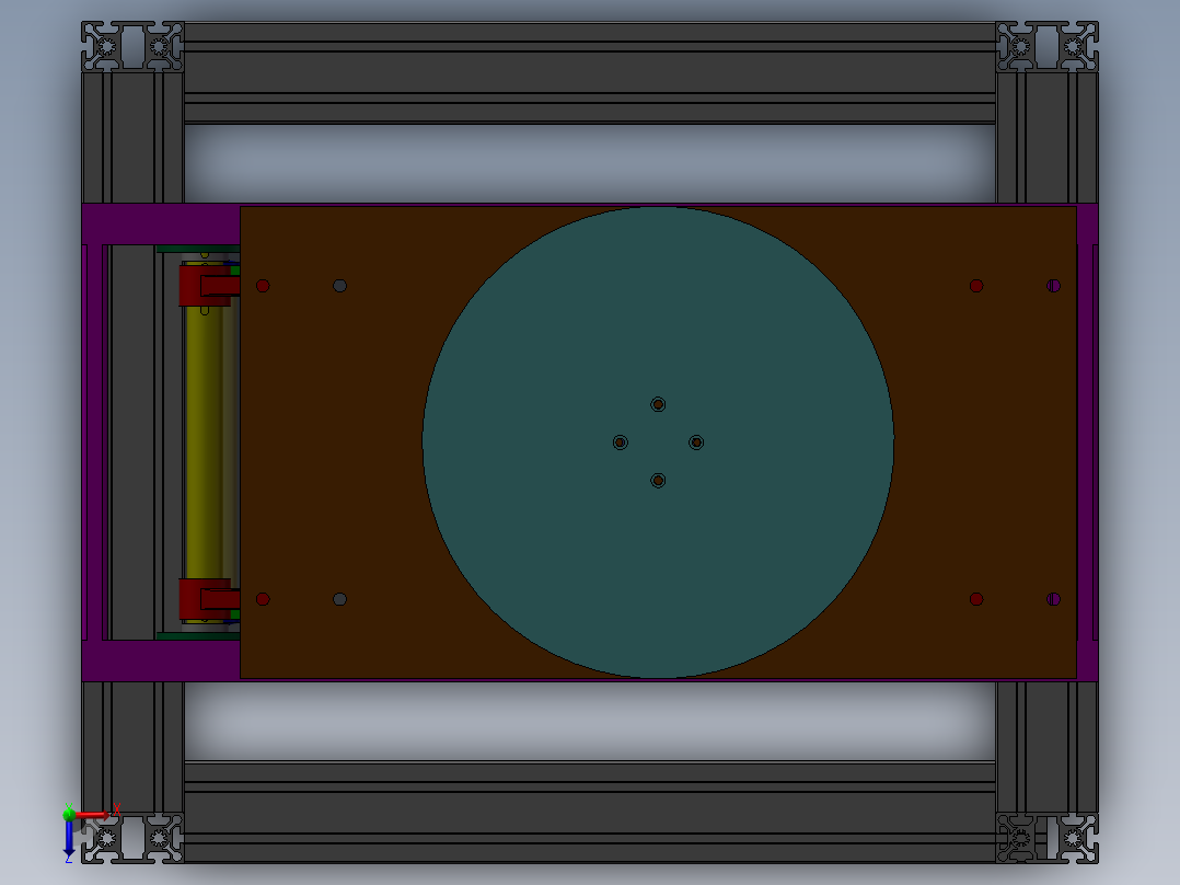 重型顶升移载机俯视图