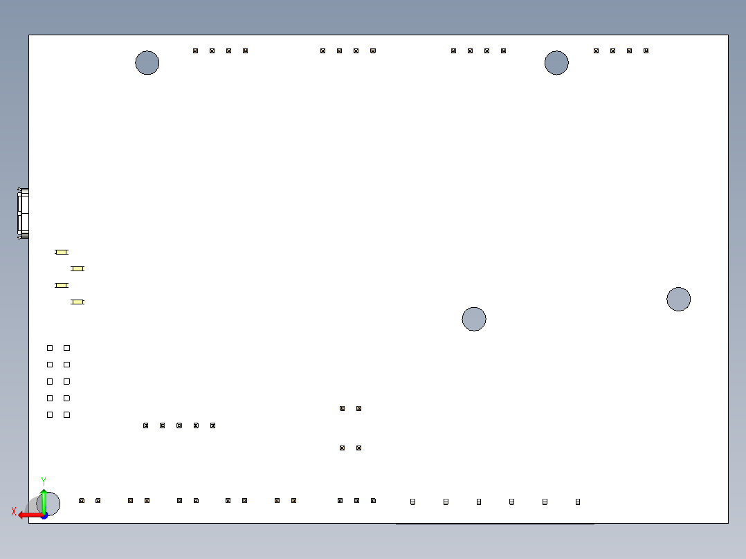 Creality Ender6 开发板PCB板完整模型后视图