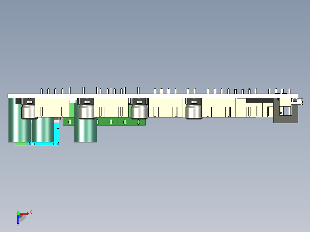 Creality Ender6 开发板PCB板完整模型俯视图