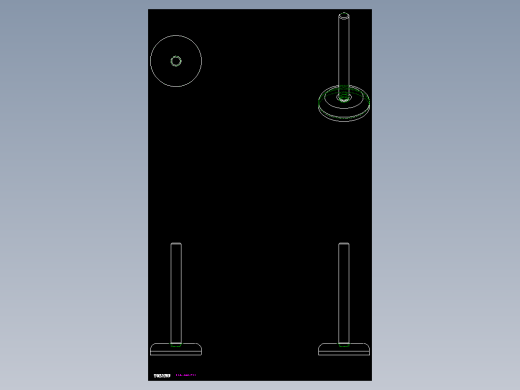 不銹鋼水平調整腳座546-2D多系列多零件图纸模型