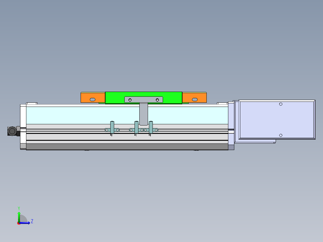 MCB同步带全封闭MCB17-L-400W左视图