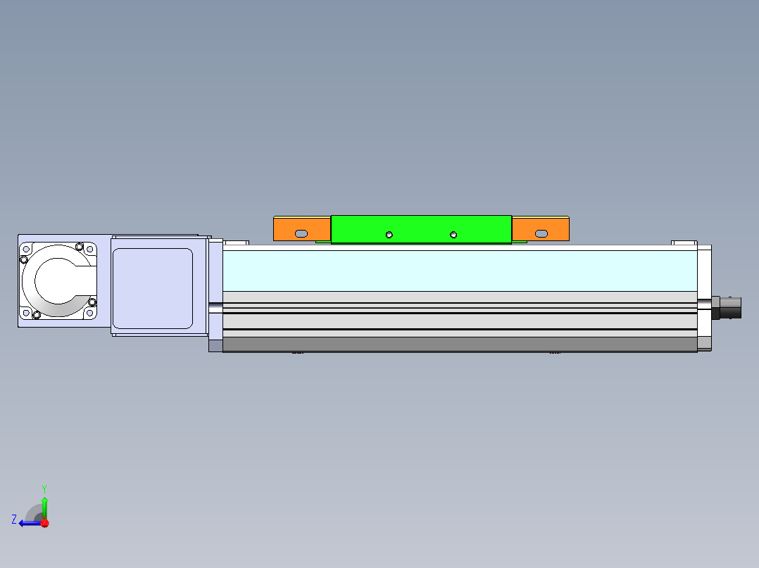 MCB同步带全封闭MCB17-L-400W右视图