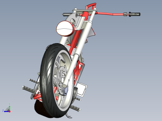 摩托车occ-solidworks-bike-SolidWorks2013-stp-igs右视缩略图