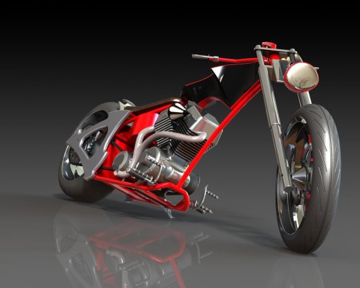 摩托车occ-solidworks-bike-SolidWorks2013-stp-igs缩略图