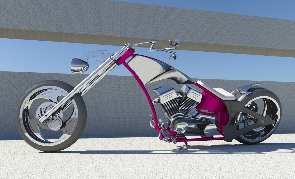 摩托车occ-solidworks-bike-SolidWorks2013-stp-igs
