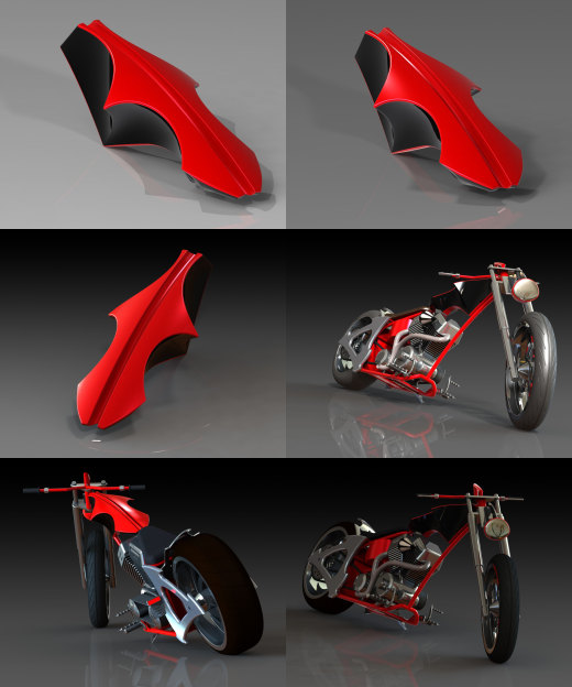 摩托车occ-solidworks-bike-SolidWorks2013-stp-igs缩略图