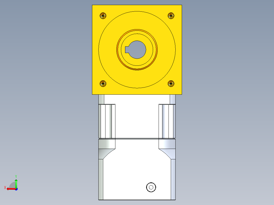换向器PW70双孔 PGH60-L1 8-38.1-66.61-M4.stp后视图