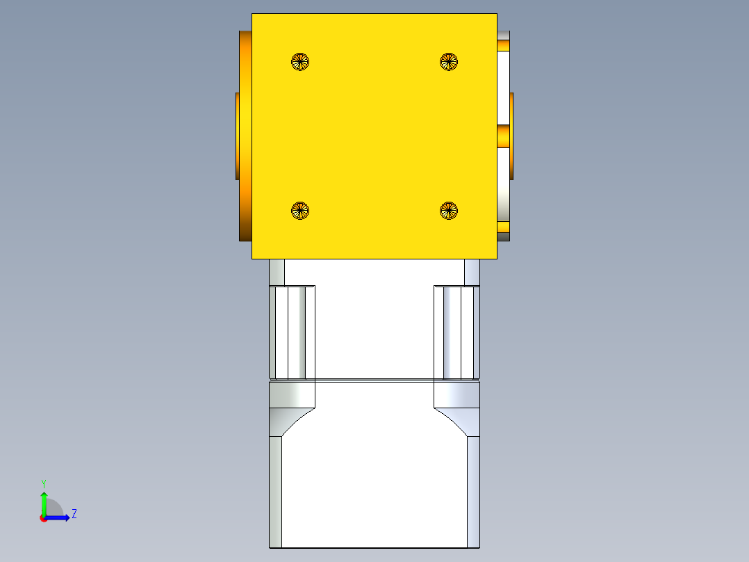 换向器PW70双孔 PGH60-L1 8-38.1-66.61-M4.stp左视图
