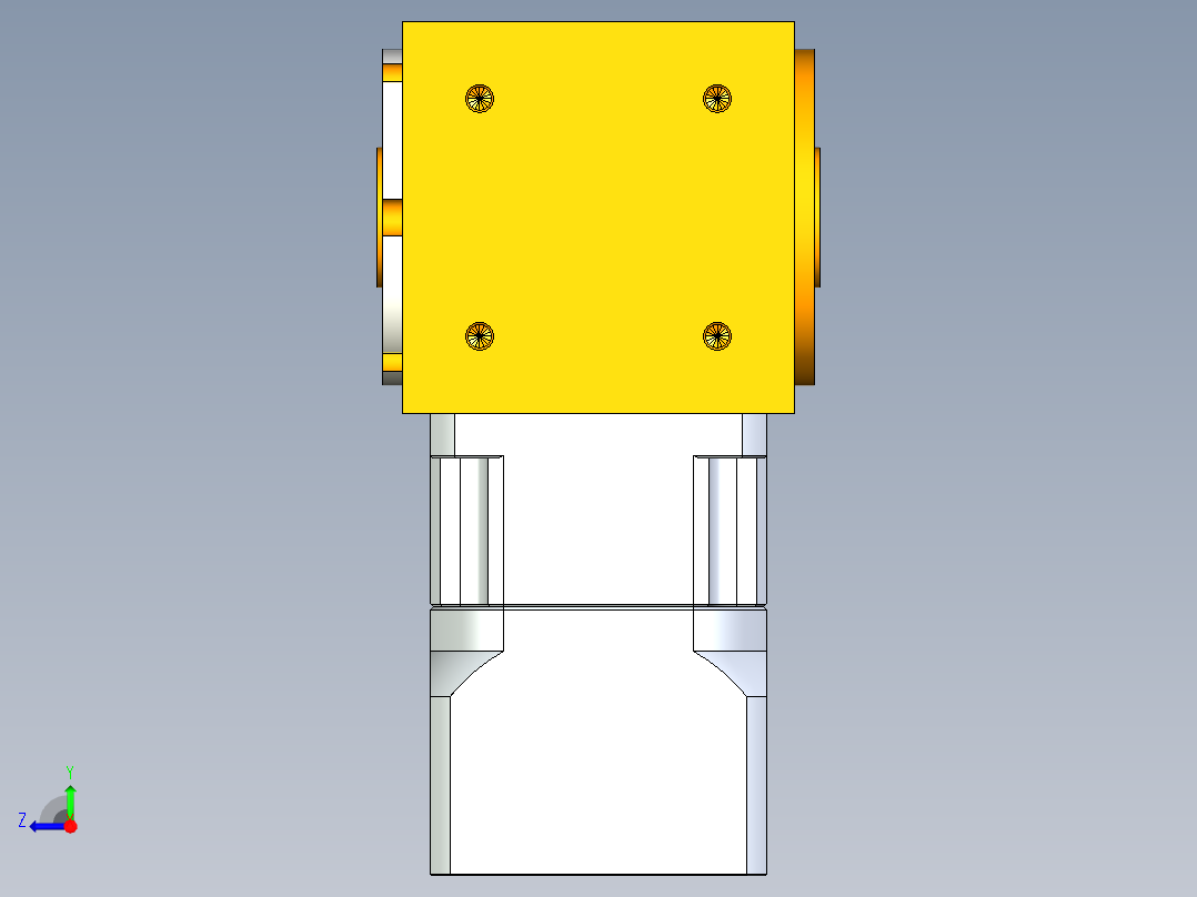 换向器PW70双孔 PGH60-L1 8-38.1-66.61-M4.stp右视图