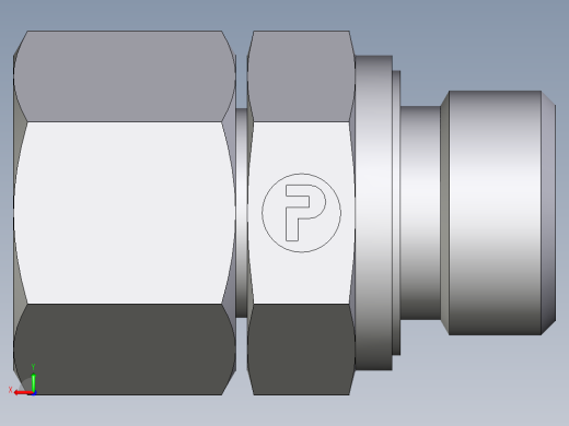 卡套式工业通用硬管接头EO_Swivel_connector_EGE15LREDCF后视缩略图