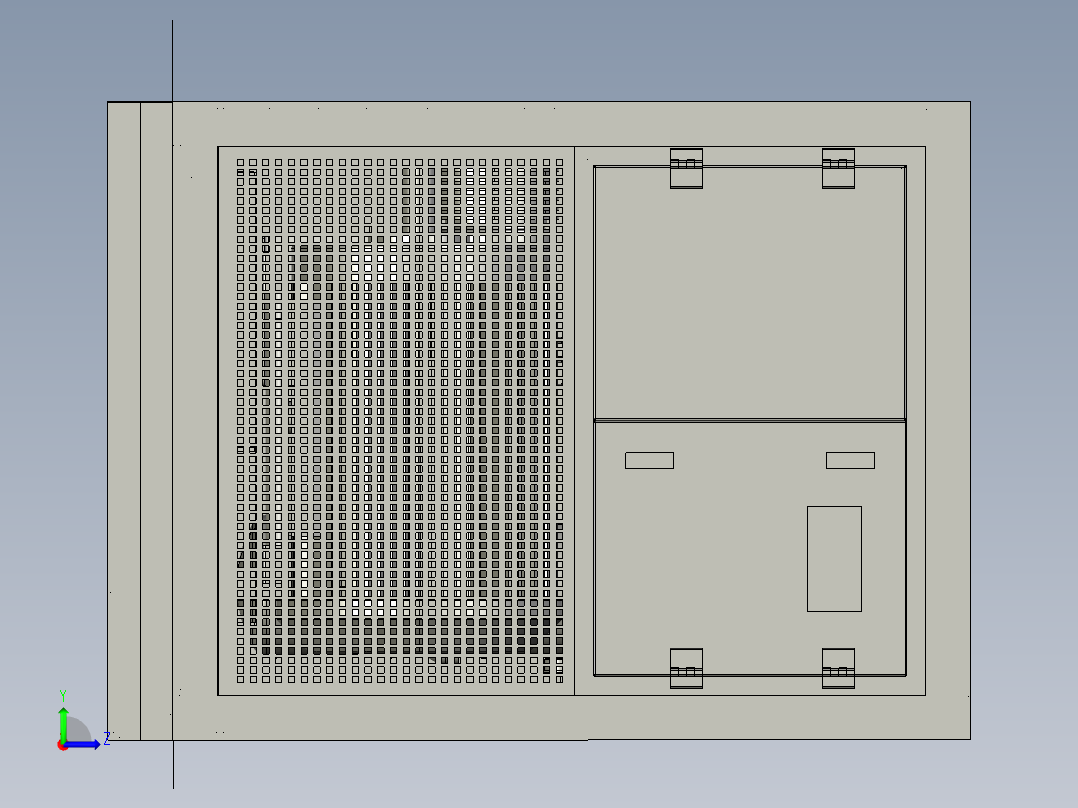 螺杆空气压缩机--stp左视图