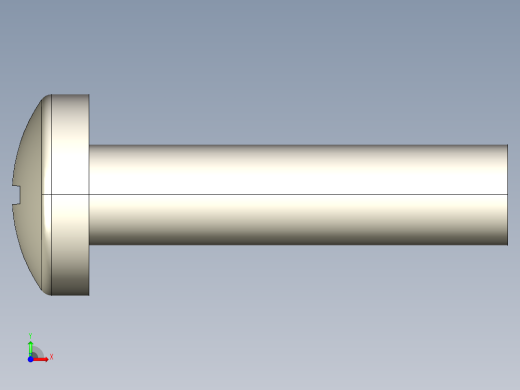 螺丝 M6 十字盘头-M6x25 Screw head.STEP前视缩略图